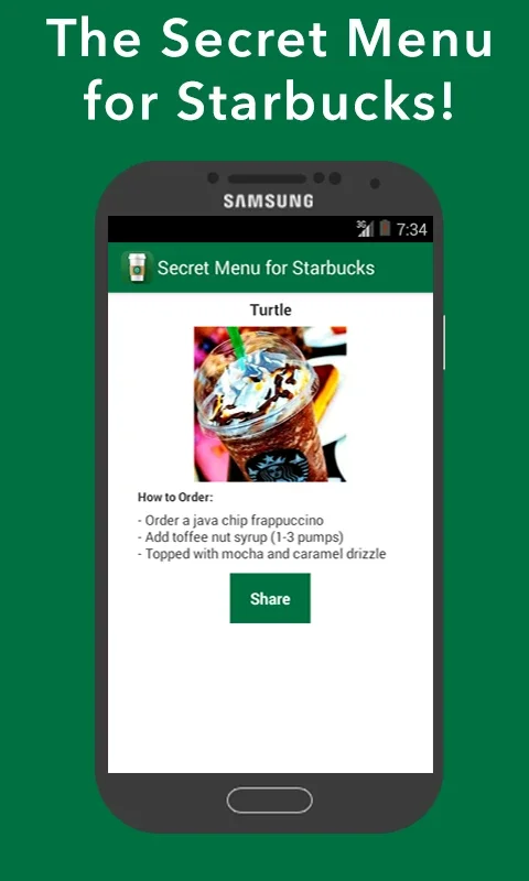 Secret Menu for Starbucks for Android - Unlock Unique Drinks