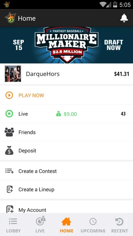 DraftKings for Android - Enjoy Sports Betting and Fantasy Gaming