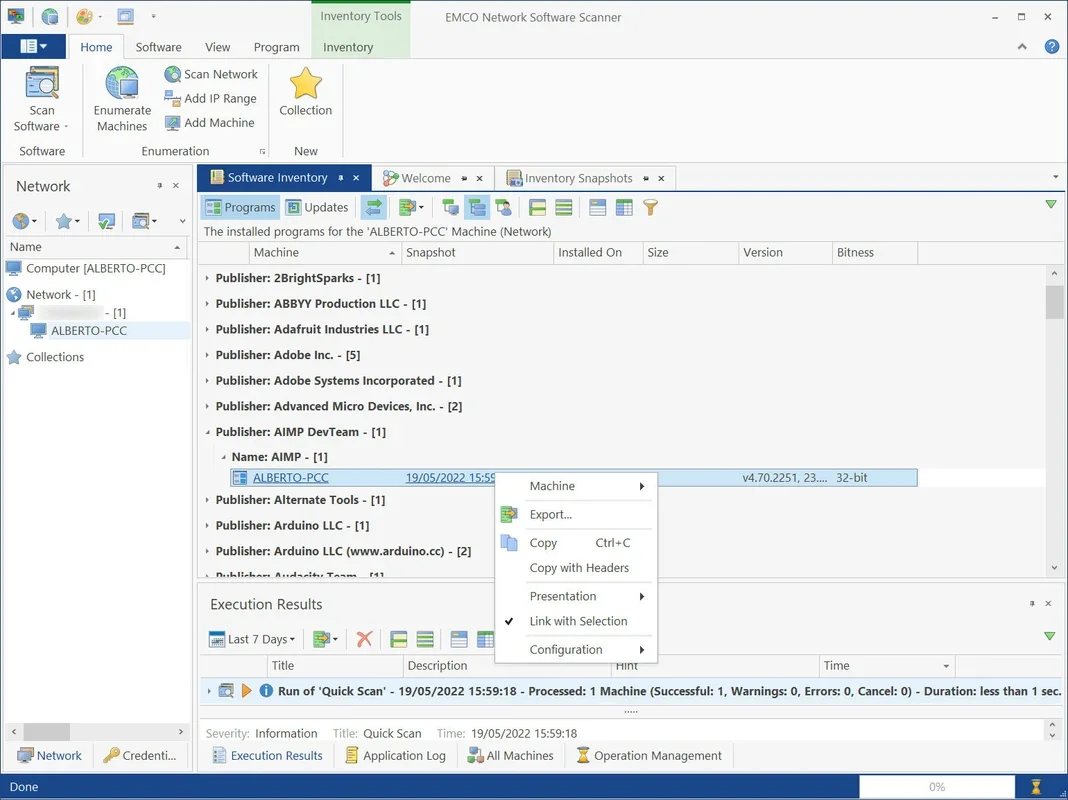 EMCO Network Software Scanner for Windows: Scan Your Network