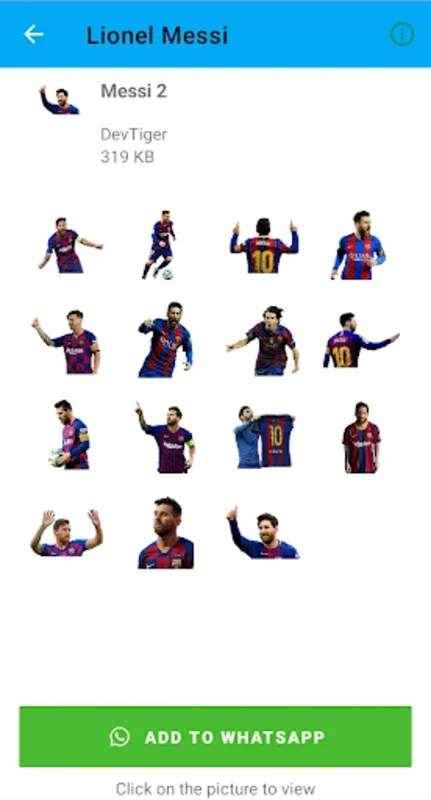 Lionel Messi Stickers for Android - Enhance Chats