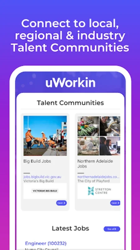 uWorkin Jobs for Android: Explore Diverse Australian Jobs