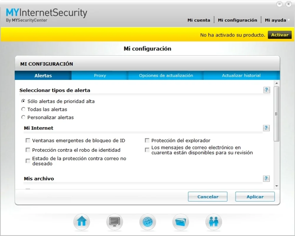 MYInternetSecurity GOLD for Windows - Secure Your System