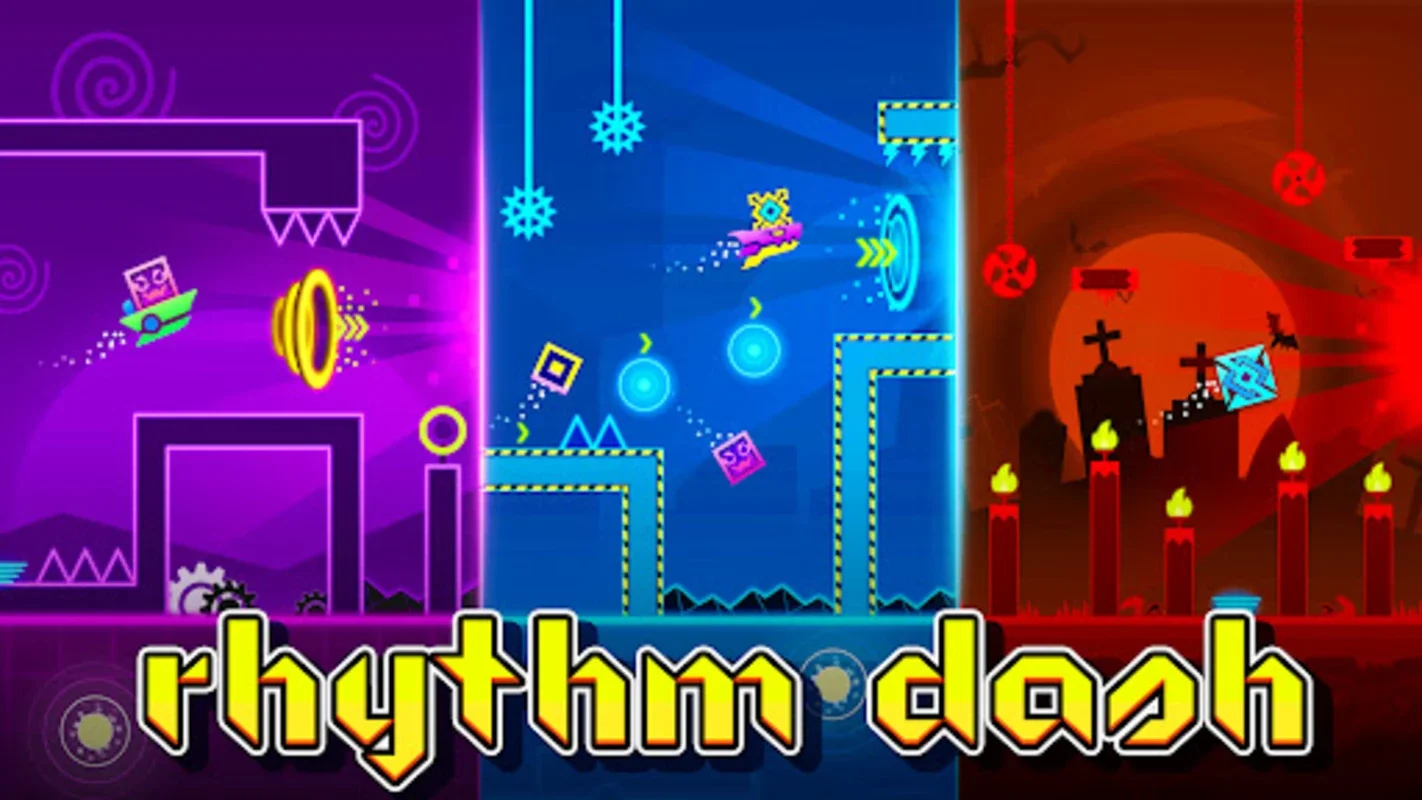 Rhythm Dash - Jump Geometry for Android: Engaging Platformer