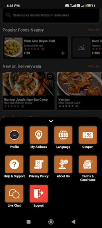 Deliverywala for Android: Personalized Food & Grocery Delivery