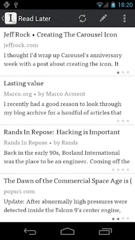 Instapaper for Android - Offline Reading Made Easy