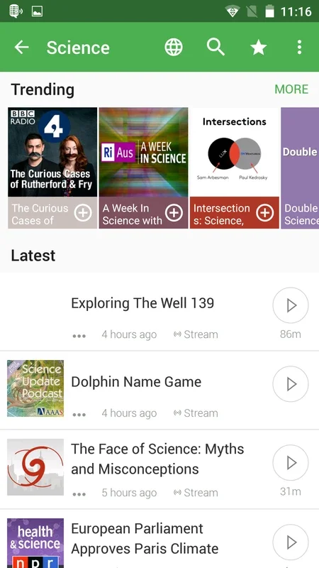 Podcast Player for Android - No Downloading Required