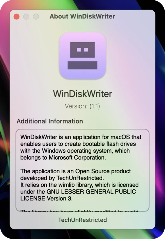 WinDiskWriter for Mac - Create Bootable Windows Drives Easily