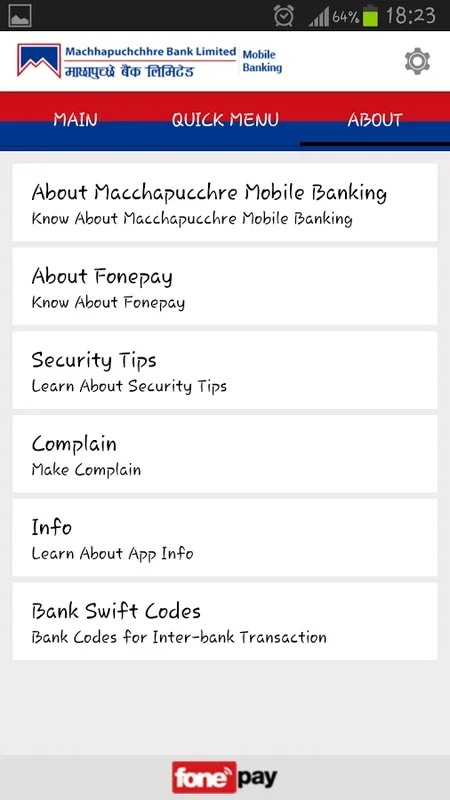 Machhapuchchhre Mobile Banking for Android - Secure and Convenient Banking