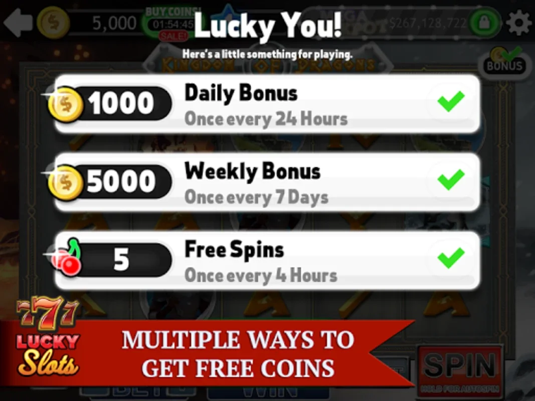 Lucky Slots for Android - Thrilling Casino Experience