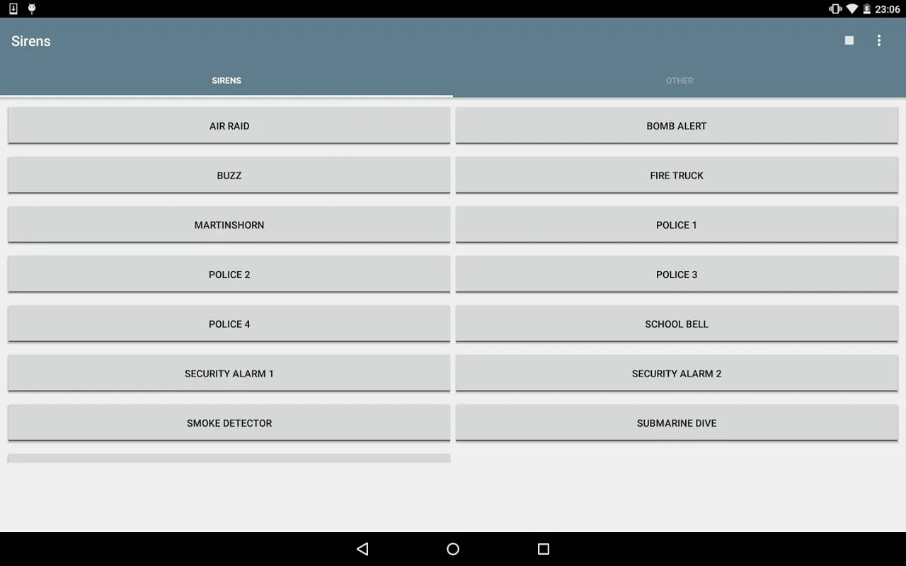 Sirenes for Android - Versatile Soundboard