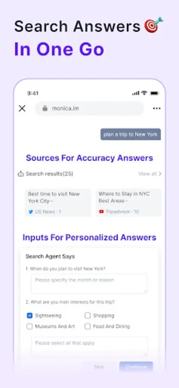 Monica Chatbot AI Assistant for Android - Seamless Communication