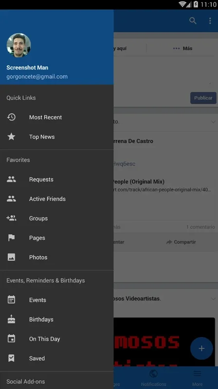 Simple for Facebook for Android - Manage Your Account Easily