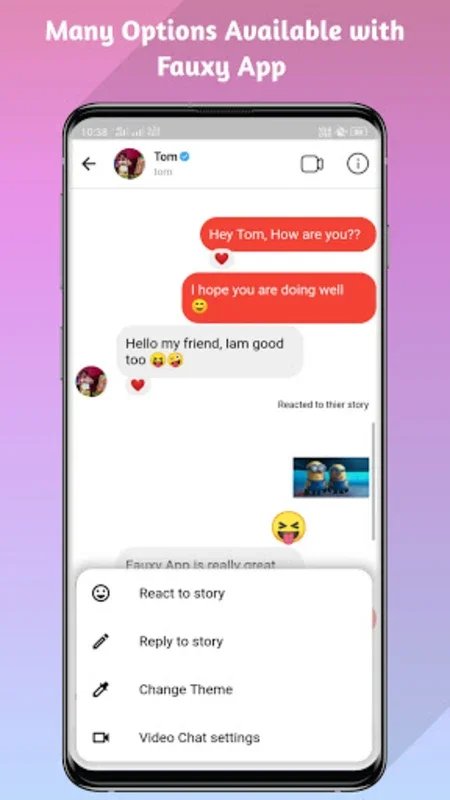 Fauxy App - Fake Chats Post St for Android - No Download Needed