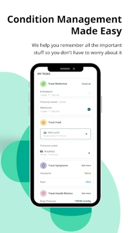 CREDA-Manage Chronic Condition for Android: Simplify Chronic Care