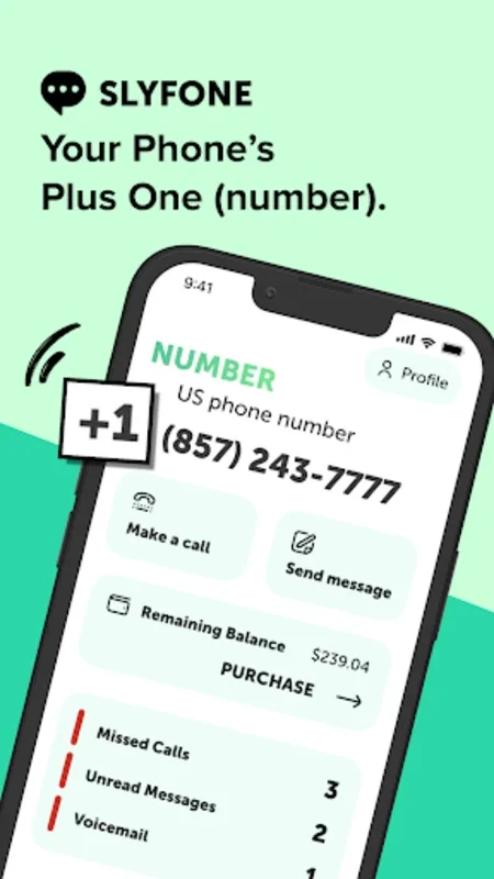 SLYFONE for Android - Affordable Virtual US Mobile Number