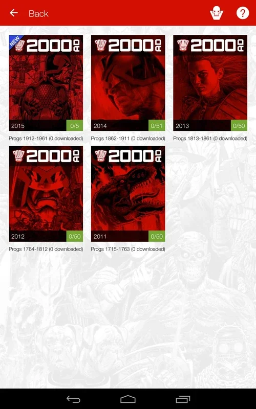 2000 AD Comics for Android - Rich Comic Content