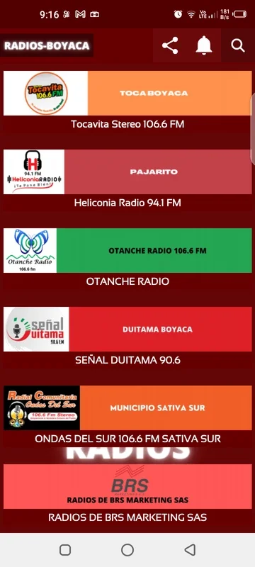 RADIOS-BOYACA for Android: Diverse Radio Content