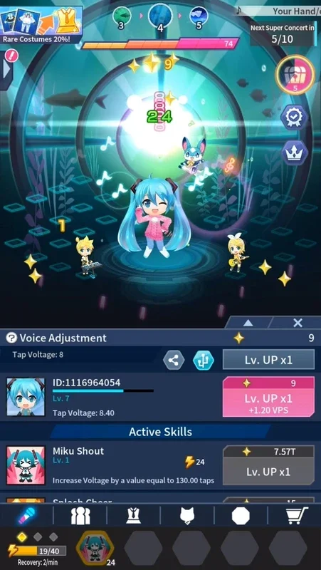 Hatsune Miku - Tap Wonder for Android: Enjoy Miku's Concerts