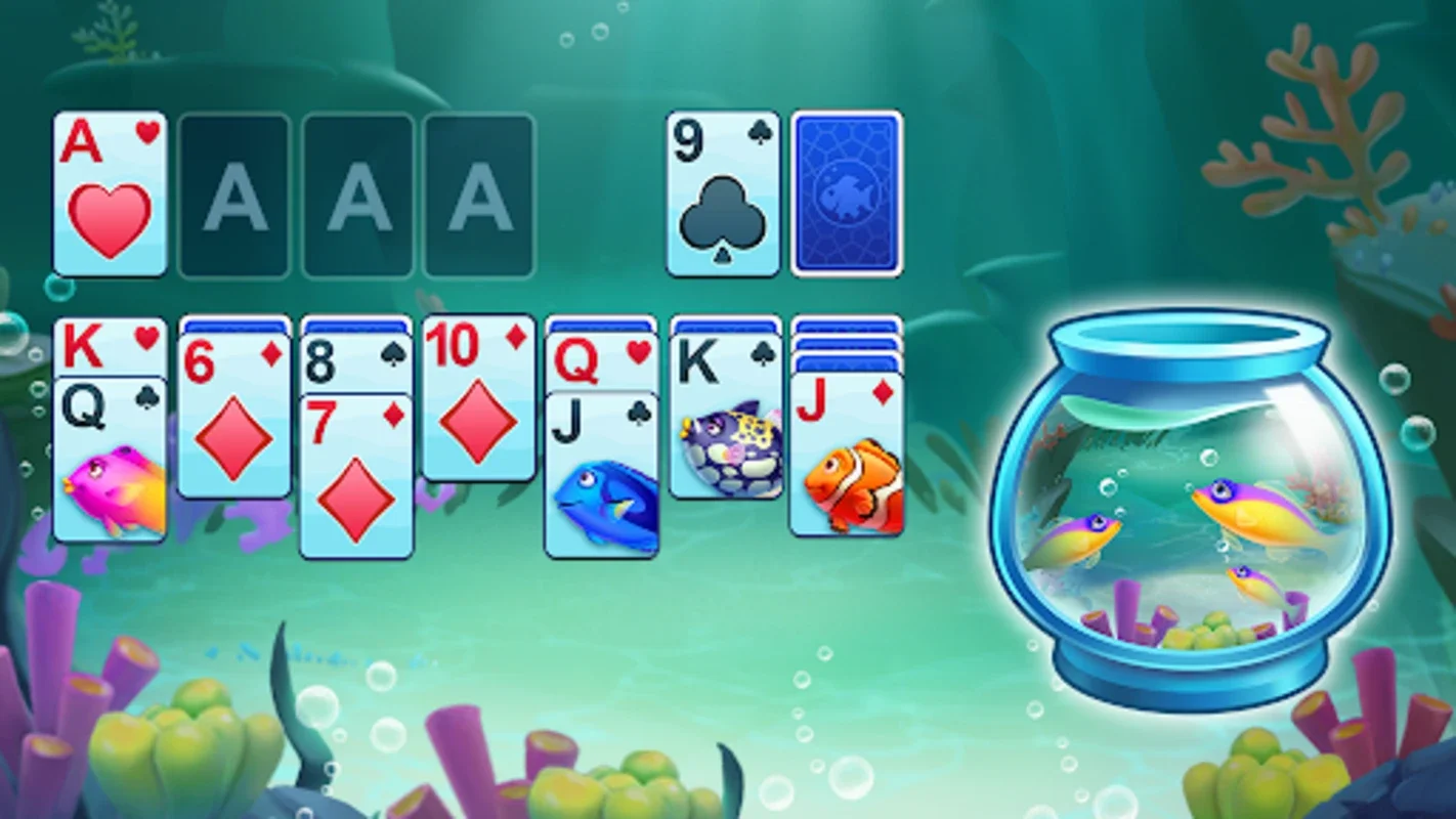 Klondike Solitaire for Android: Endless Aquatic Solitaire Fun