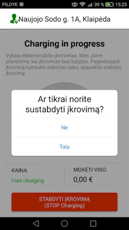 elektromobilių autoPilDYK for Android - Navigate EV Charging Easily