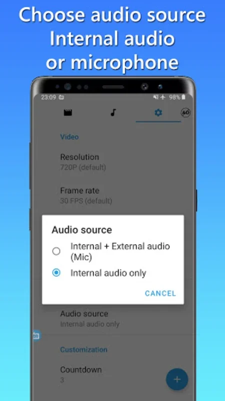 Internal Audio Recorder for Android - Record Screen & Audio