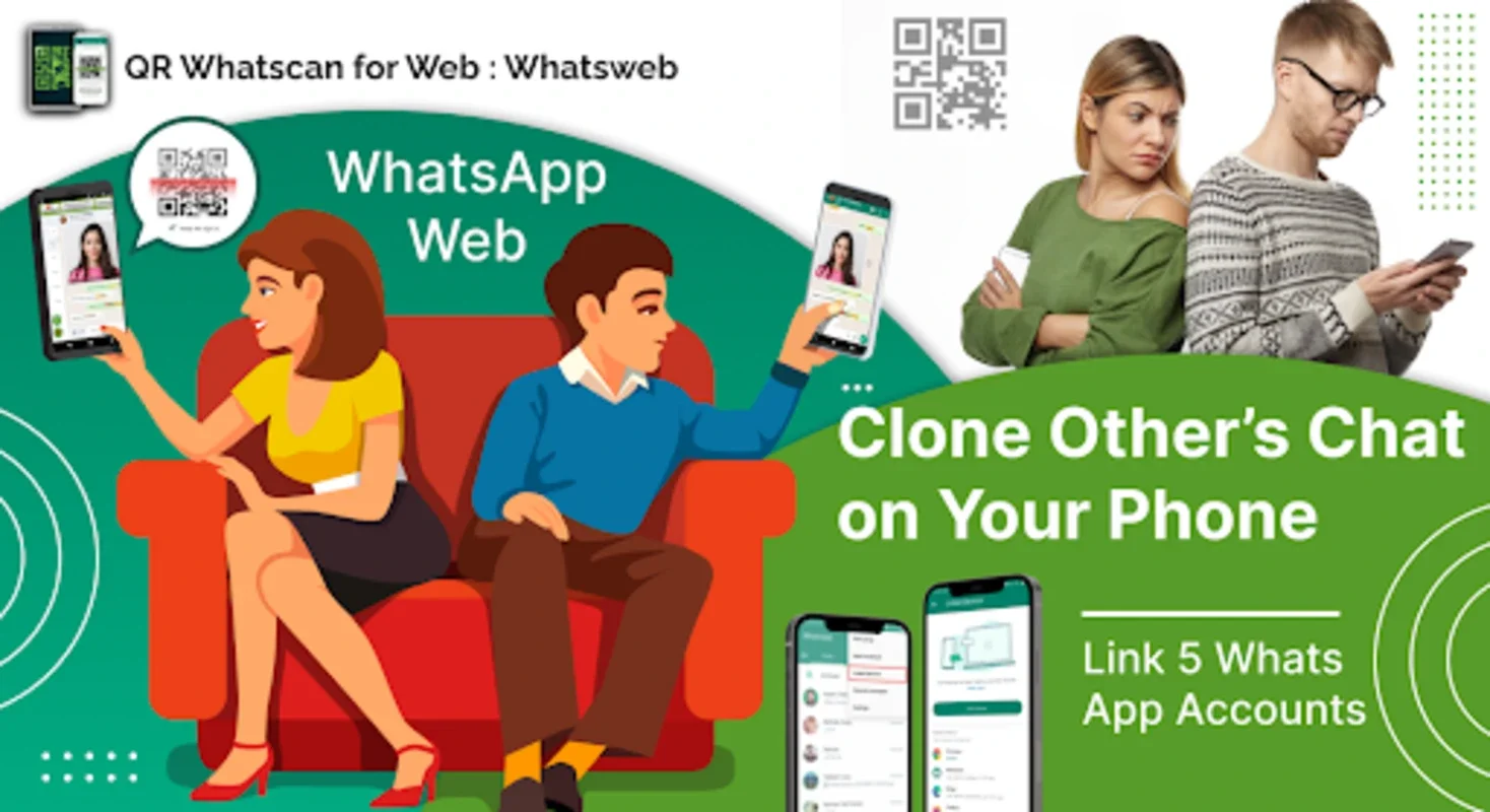 Whatscan for Web : Whatsweb QR for Android - Manage Multiple WhatsApp Accounts Easily