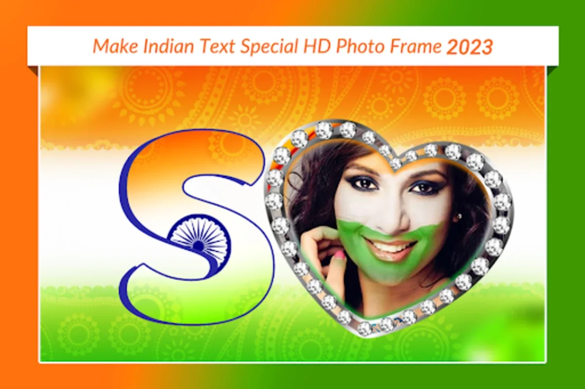 Indian Flag Text Photo Frame for Android - No Downloading Needed