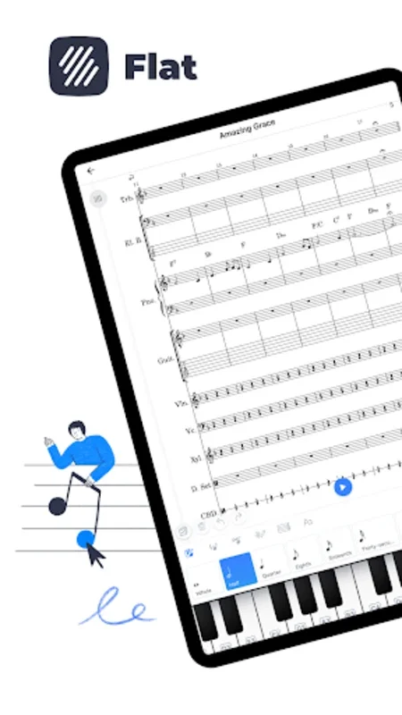 Flat: Music Score & Tab Editor for Android - Ideal for Music Creation