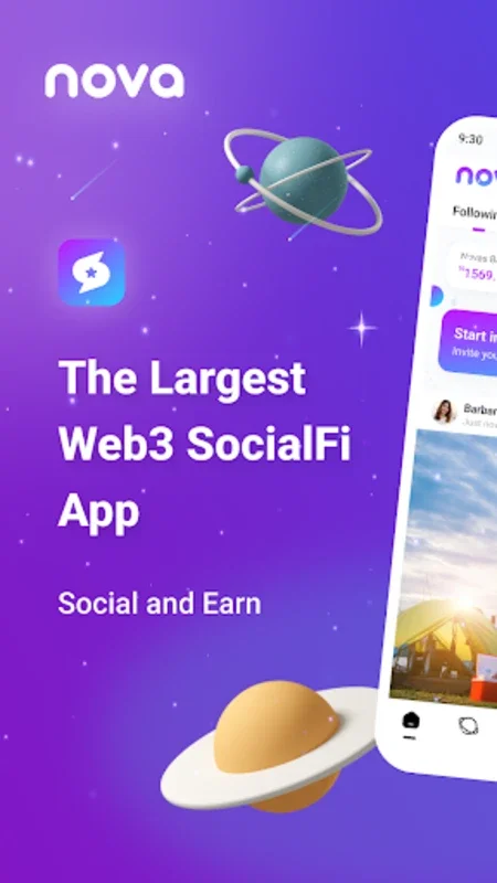 Nova Network - Web3 SocialFi for Android: Earn Rewards