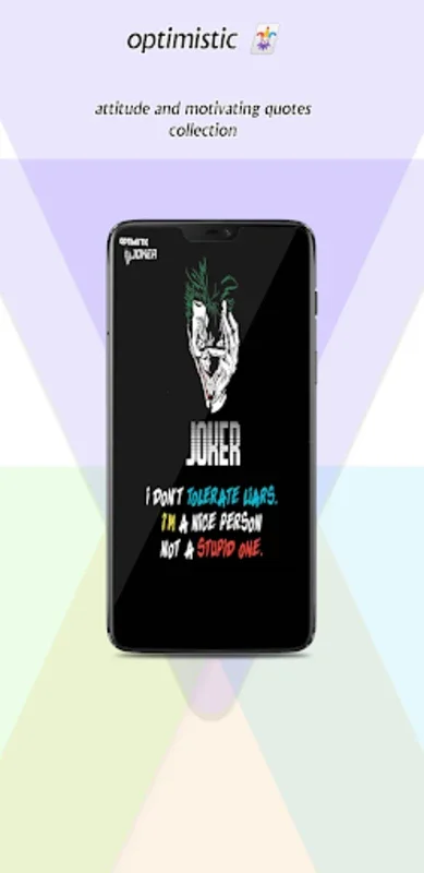 Optimistic Joker Quotes for Android - Boost Your Motivation