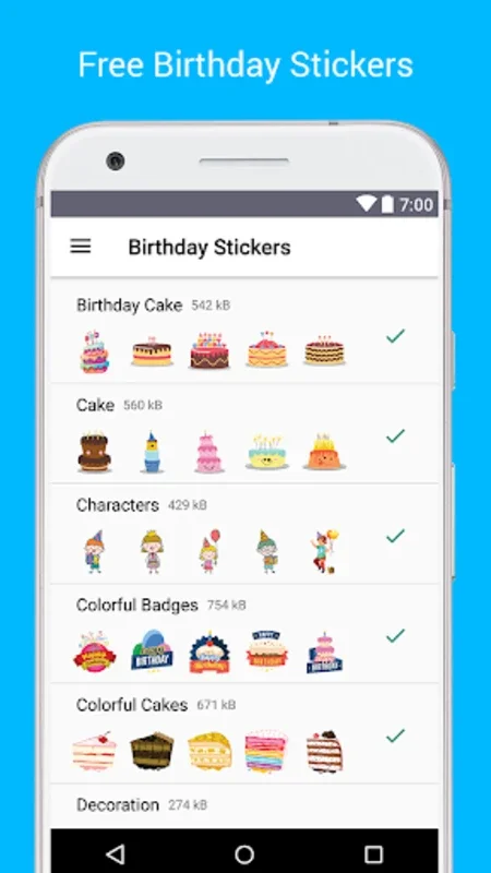 Birthday Stickers for Whatsapp for Android - Enhance Chats