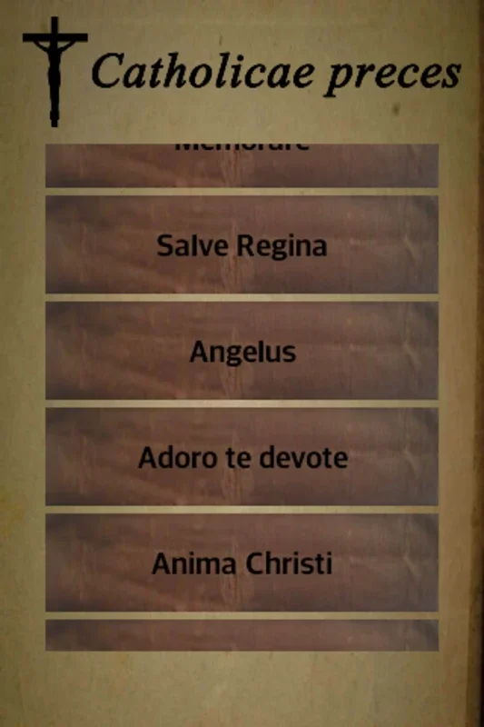 Catholicae preces for Android - Latin Catholic Prayers