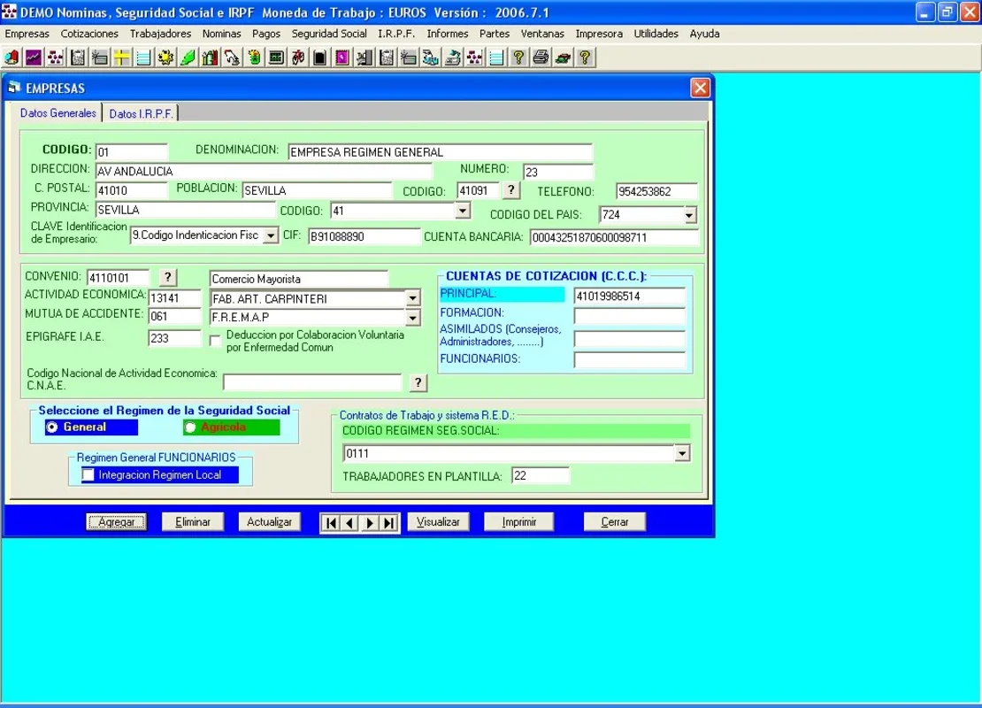 Nominas Seguros Sociales e IRPF: Streamline Payroll Management on Windows