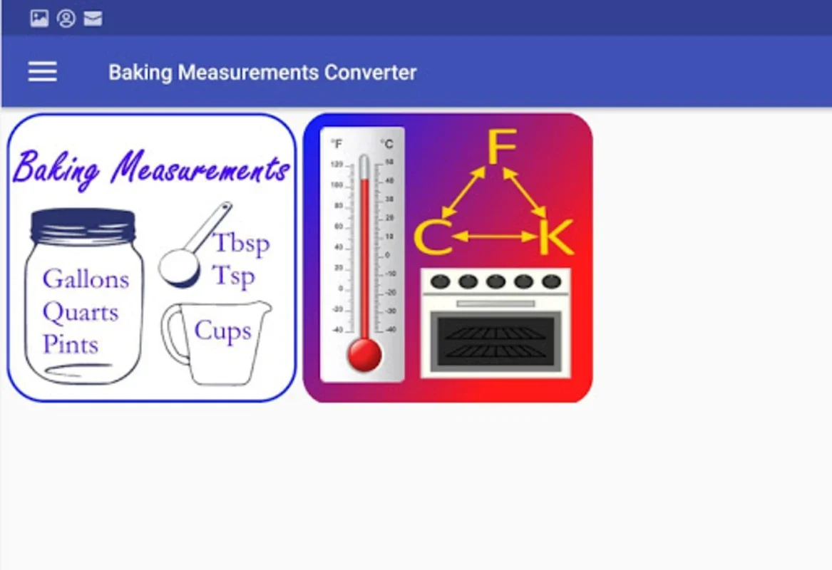 Baking Measurements and Temperature Converter for Android - Accurate Baking Aid