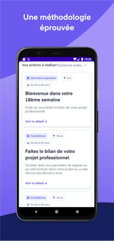 Mon coach Mobilité for Android: Personalized Job Search