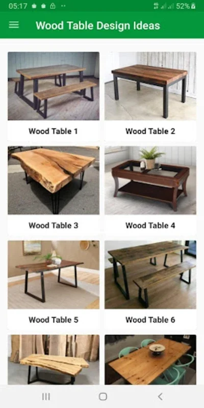 Wood Table Design Ideas for Android - Inspiring Designs