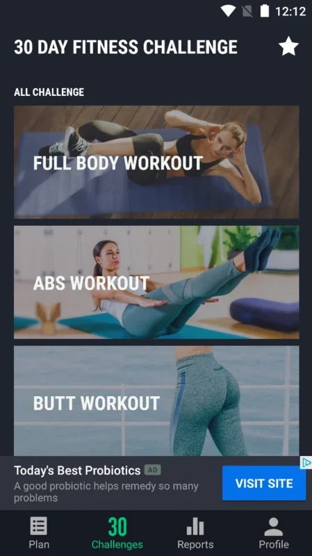 30 Day Fitness Challenge for Android - No Download Needed