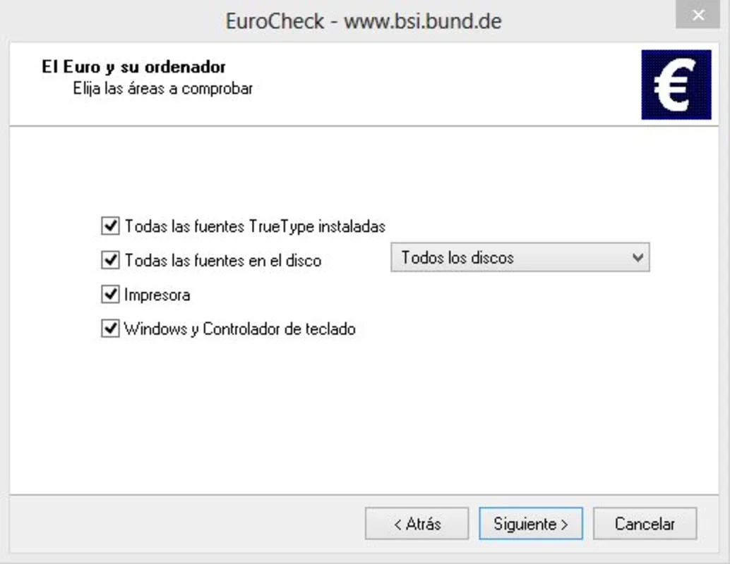 EuroCheck for Windows - Ensure Euro Symbol Visibility