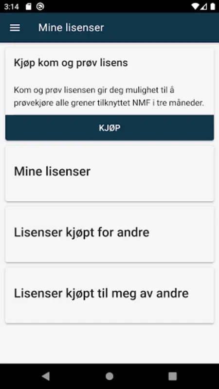 Kom og Prøv lisens - NMF for Android: Unlock Motorsport Adventures