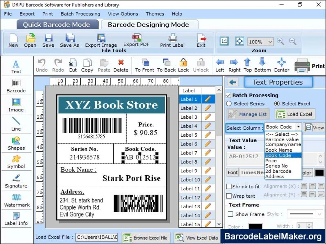 Library Barcode Maker Software for Windows - Efficient Barcode Creation