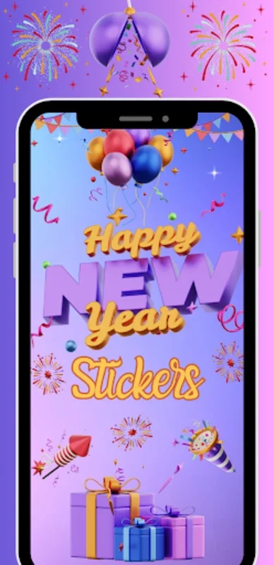 Happy New Year Stickers 2024 for Android - Free and Festive