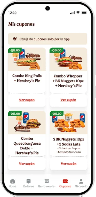 Burger King Guatemala for Android: Easy Ordering and Exclusive Deals