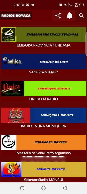 RADIOS-BOYACA for Android: Diverse Radio Content