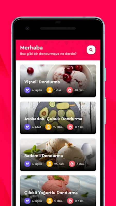 Dondurma Tarifleri for Android - Explore Delicious Recipes