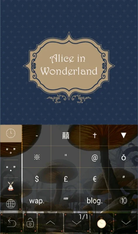 Alice In Wonderland for Android - Transform Your Keyboard