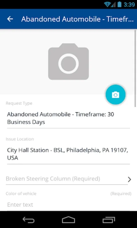 Philly 311 for Android - Efficient Civic Engagement