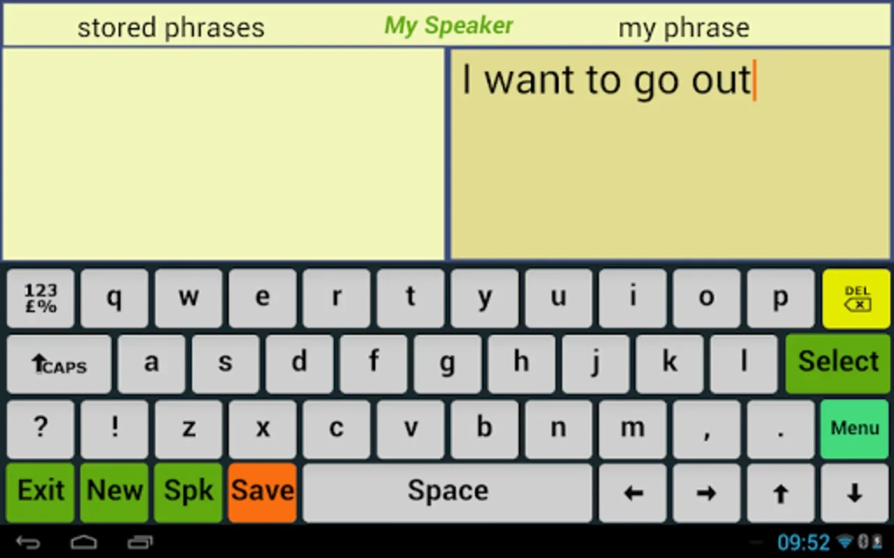 My Speaker AAC Lite for Android: Facilitating Communication