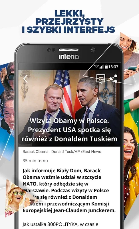 Interia for Android: Personalized News Experience