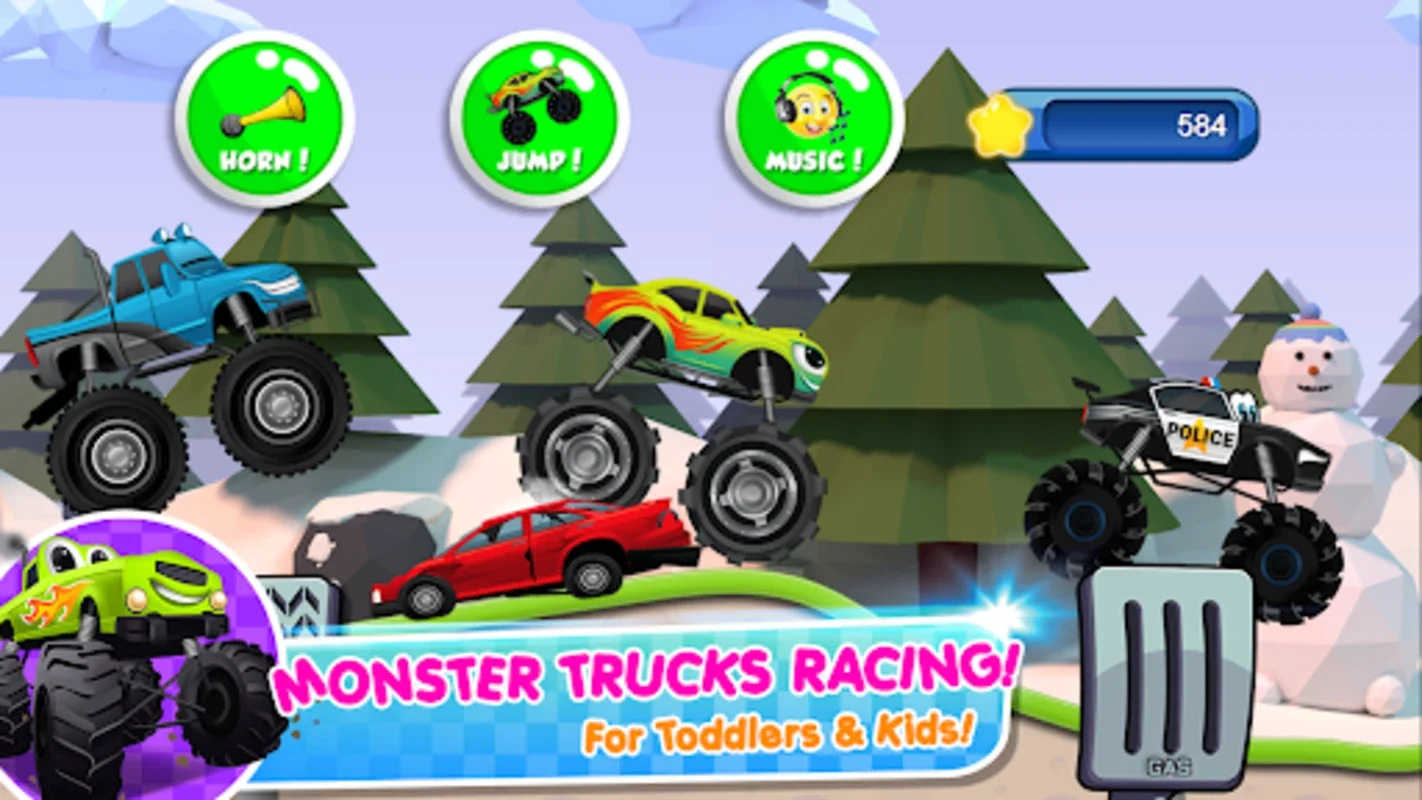 Monster Trucks Kids Game for Android - Fun and Learning for Youngsters