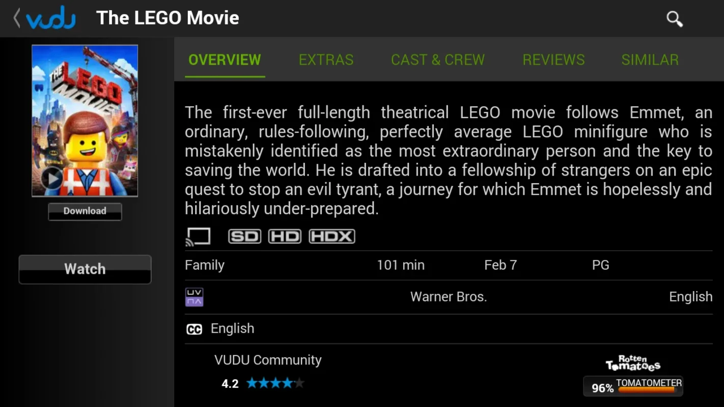 VUDU for Android: Stream Movies and TV Shows